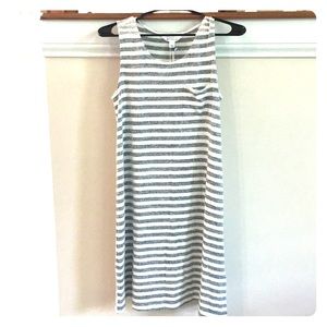 Soft striped tank dress